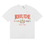RHUDE "Bay of Angels Yacht Club" Graphic Print T-Shirt - White