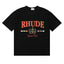 RHUDE "Bay of Angels Yacht Club" Graphic Print T-Shirt - Black