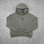 Mertra Seam-Detailed Emblem Hoodie - Olive Grey