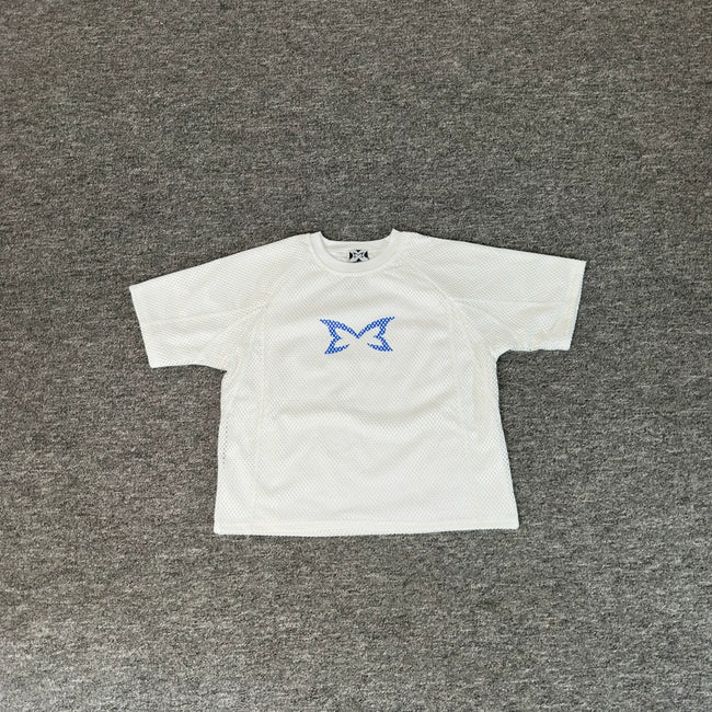 Mertra Embroidered Butterfly Tee - White Hover Image