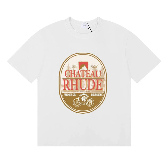 RHUDE Chateau Graphic Print T-Shirt - White Hover Image