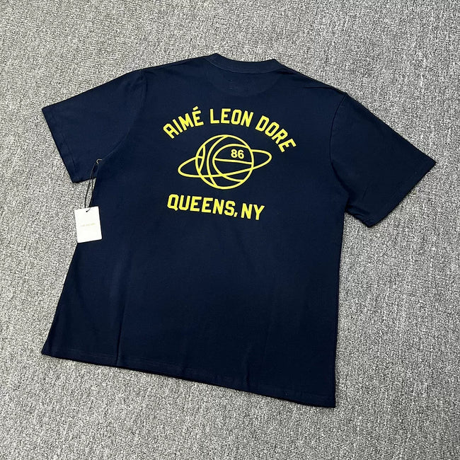 Aimé Leon Dore Queens Basketball Graphic Tee - Blue Hover Image