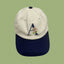Aimé Leon Dore Floral Floral Letter Hat - Cream / Navy