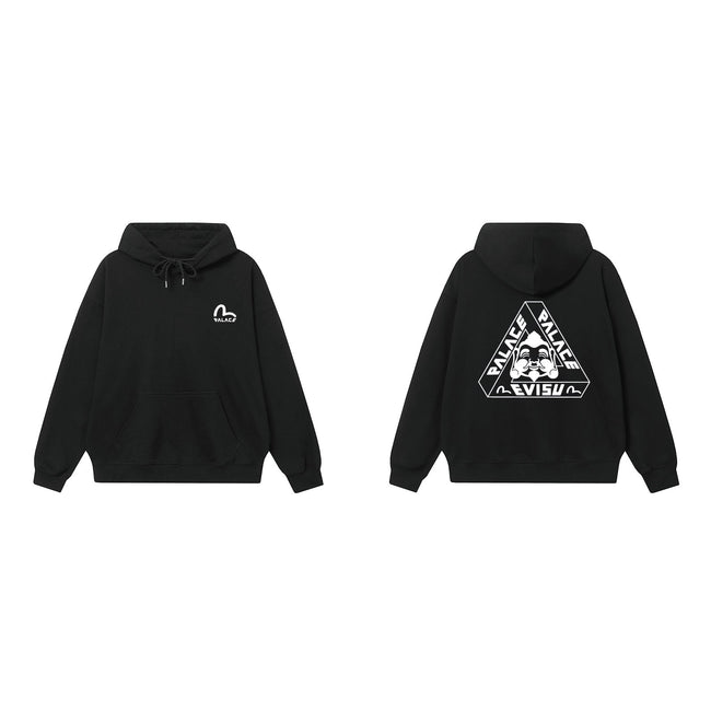 Palace Black Evisu Collaboration Tri-Ferg Hoodie Hover Image