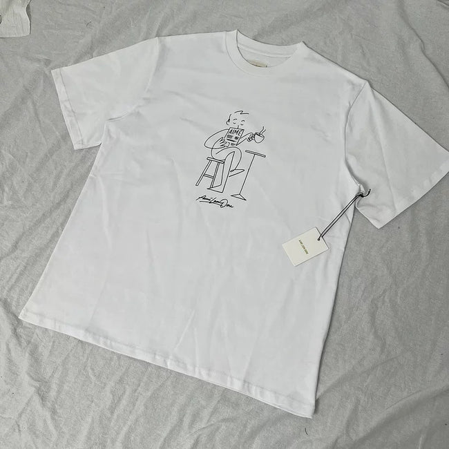 Aimé Leon Dore Line Art Graphic Tee - White Hover Image