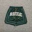 RHUDE Piping Arch Logo Drawstring Athletic Shorts - Dark Green