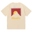 RHUDE Sunset Mountain Graphic Print T-Shirt - Cream