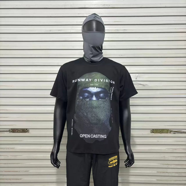 IH NOM UH NIT Runway Division Mask Tee - Black Hover Image