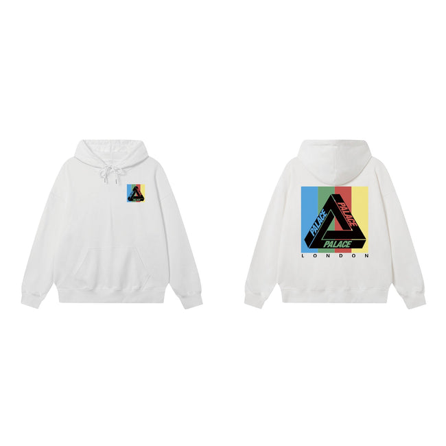 Palace White Quad-Color Box Tri-Ferg Hoodie Hover Image