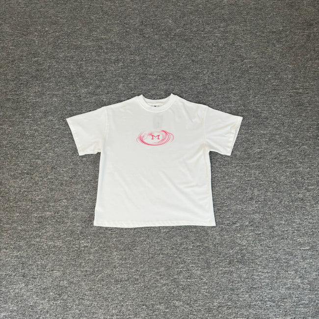 Mertra Pink Oval Graphic Tee - White Hover Image